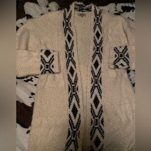 Fuzzy Cardigan Sweater